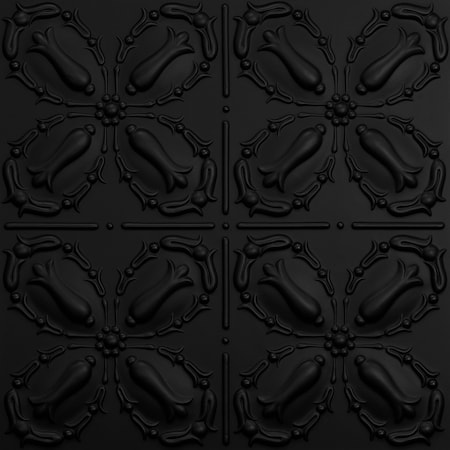 Ceilume Orleans 2ft x 2ft Black Ceiling Tile V3-ORLEAN-22BKO